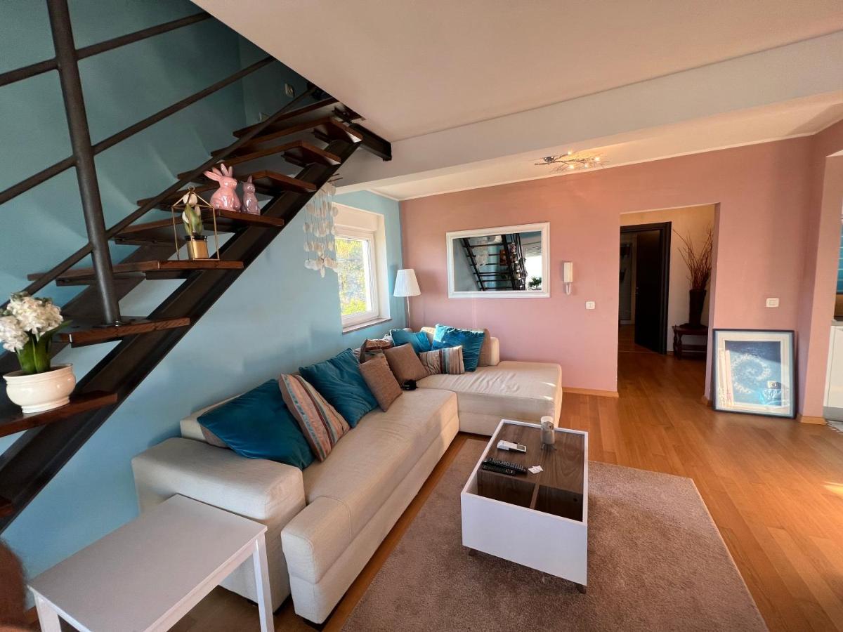 Panoramic Apartment Sea View And Pool Opatija Ičići Kültér fotó